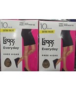 L&#39;eggs Everyday Women Nylon Knee Highs Stockings Reinforced Toe 10 Pack ... - $361.46 MXN