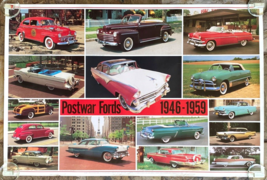 1993 Poster - Automobile Quarterly - POST WAR FORDS 1946-1959 - 36&quot;X24&quot; - $21.51