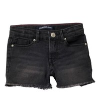 Calvin Klein Boyfriend Cut-Off Black Denim Shorts (Little Girls) Size 6X... - $28.00