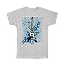 Vintage Rock Guitar Music Lover Wall Art Print : Gift T-Shirt For Father Card Mu - $17.99
