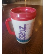Vintage 32 oz QT Quick Trip Travel mug red white blue - $19.13 CAD