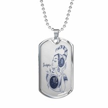 Scorpio Constellation Horoscope Zodiac Dog Tag Stainless Steel or 18k Gold 24&quot;  - £38.13 GBP+
