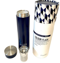 Fressko Colour Glass Flask Brew As You Go Series In Black Or Blue 12 Oz 6 Hour - £27.97 GBP