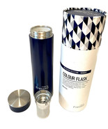 Fressko Colour Glass Flask Brew As You Go Series In Black Or Blue 12 Oz ... - £27.65 GBP