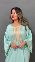 Moroccan Caftan, long dress, handmade, Muslim dress - £103.44 GBP