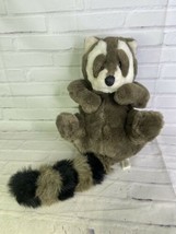 Vintage Liberty Toy Raccoon Laying On Back Stuffed Animal Plush Gray 1998 - £19.05 GBP