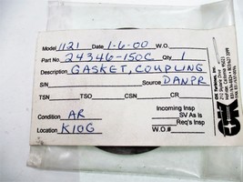 Aircraft Part 24346-150C Coupling Gasket - $193.75 MXN