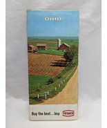 Vintage 1968 Texaco Ohio Brochure Map - $168.69 MXN