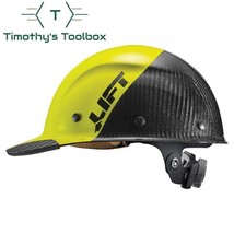 Lift Safety Dax 50/50 Carbon Fiber Cap Hard Hat Yellow-Black - £121.29 GBP