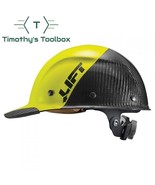 Lift Safety Dax 50/50 Carbon Fiber Cap Hard Hat Yellow-Black - £120.97 GBP