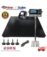 4x4 Floor Scale 48&quot;x48&quot; Indicator Stand Printer 10,000 lb x 1 lb 5 Year ... - $1,631.28 CAD