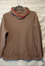 Toad &amp; Co Womens XL Lookout Fleece Pullover Hoodie Telluride Heritage Brown - $36.62