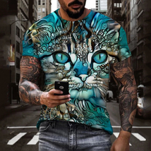 Cat Kitty Kitten Psychedelic Art Hipster T-Shirts tees cat lover 8 - £12.64 GBP