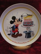 Happy Birthday Mickey Collector Plate Disney Mickey Mouse 50th - £19.97 GBP