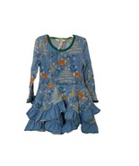 Matilda Jane Neck Of Woods Dress Size 2 Blue Fox Twirl Dress - £22.06 GBP