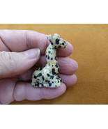 (Y-GIR-SI-567) baby spotted GIRAFFE giraffes carving FIGURINE gemstone g... - $19.22 CAD