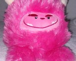 Gigglescape Whimsical Hot Pink Furry Mini Monster 7&quot; Plush NWT - £7.76 GBP