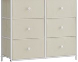The Yard&#39;S Songmics Fabric Dresser With Six Drawers And A Metal Frame For A - $72.93
