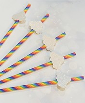 Twinkle Twinkle Little Star Straws, Cloud straws, Rainbow Straws - $8.90