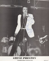 Steve Preston Queen Elizabeth II Elvis Presley Singer Hand Signed Photo - £7.11 GBP