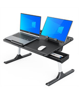 SAIJI Lap Desk for Bed, X-Large Foldable Laptop Table with Book Stand, - $3,970.45 MXN