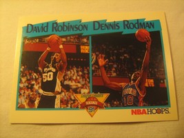 Nba Card David Robinson Dennis Rodman 1991 Nbahoops 311 [b5b5] - £1.91 GBP