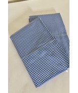 2 Ralph Lauren Standard Pillowcases Small Check Blue Gingham USA New - €39,39 EUR