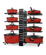 Pots and Pans Organizer BLACK  8 Tier Pot Rack with 3 DIY Method - $21.40 CAD