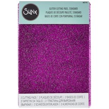 Sizzix SIZ662142 Cutting Pad Standard Purple Silver Glitter Purpleslr - $22.63