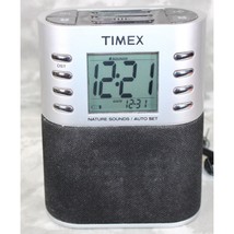 Timex T308S Digital Alarm Clock AM/FM w/4 Nature Sounds, Auto-Set &amp; Sleep Timer - $25.14