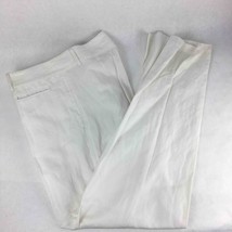 Just Cavalli Mens Dress Pants White Lined Flat Front Zipper Fly Welt Poc... - £35.87 GBP