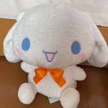 Sanrio Cinnamoroll colorful ribbon big stuffed toy 30cm ORANGE Furyu amu... - $46.88
