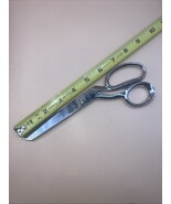 Vintage Foremost Dress Makers Shears Chrome Plated 8&quot; Premax Premana Italy - $19.79