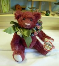 Cranberry Artist Teddy * Cathy Peterson 2011 Roosevelt Bear Co * Mohair Handmade - £105.96 GBP