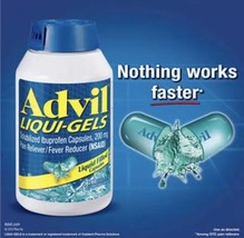 Advil Liqui-Gels Solubilized Ibuprofen Capsules 200mg 120 ct Liqui-Gels - $13.74