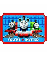 Thomas The Tank Invitations Envelopes Seals Stickers Birthday Party Supp... - $91.33 MXN