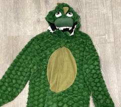 Briefly Stated Dinosaur Dragon Suit Costume T Rex Size Large Pajama Hooded Zip - £19.31 GBP