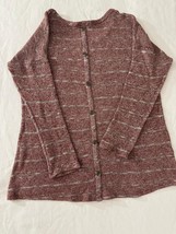 Charming Charlie Women's Brown Long Sleeve Button-Up Blouse Top T-Shirt Size S image 4