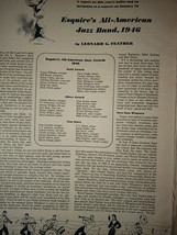 1946 Original Esquire Art WWII Era Article All American Jazz Band 1946! - £5.17 GBP
