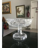 Vintage American Brilliant Cut Heavy Crystal Pedestal - $76.95 CAD