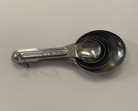Vintage Ekco 4 Piece Measuring Spoon Set.Stainless Steel tblsp, tspn,.5t... - $14.84