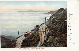 Mt Lowe Electric Railway Car~Above The Clouds In California Postcard 1900s - £6.65 GBP