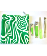 5 PIECES DANIELLE MANICURE SET &amp; CARRYING CASE: NAIL FILE, TWEEZER, NAIL... - €8,92 EUR