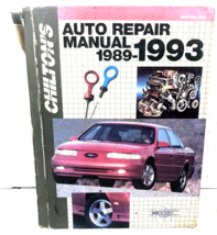 Chilton&#39;s 1989-1993 Auto Repair Manual Hardcover #7909 Ford Chrysler GM - $14.25