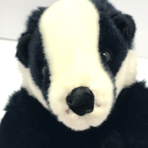 Gund Plush Stuff Animal Badger 9&quot; Black White Honey Badger Kohls Cares - £6.81 GBP