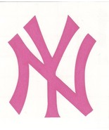 Pink New York Yankees fire helmet window decal sticker up to 12 inches - £2.70 GBP+