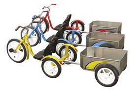 Chopper Style Tricycle With Trailer - Usa Handcrafted Quality In 4 Colors - £554.54 GBP