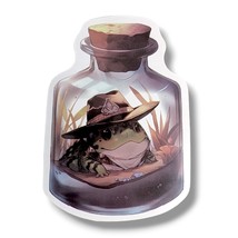 World in a Bottle Vinyl Sticker (ZZ01): Western Cowboy Frog, 2.75 in. - $2.90