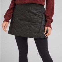 Womens New M NWT Prana Diva Wrap Skirt Quilted Warm Sherpa Black Insulat... - $137.61