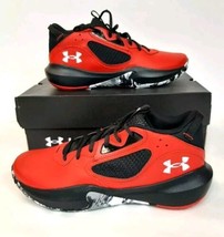 Under Armour Basketball Sneakers UA Lockdown 6 Black Red Shoes Men&#39;s Siz... - $56.06